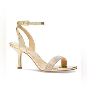 Carrie Embellished Dress Sandals. Note: little defect on one sandal see pic